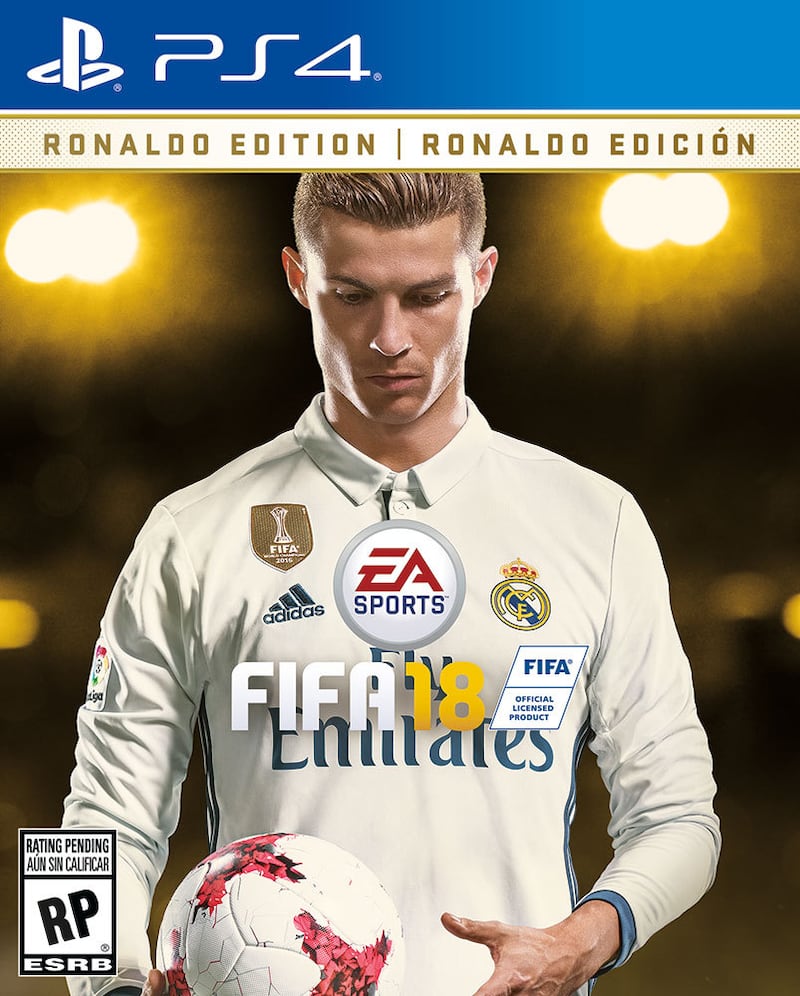 Ronaldo on the cover of Fifa 18