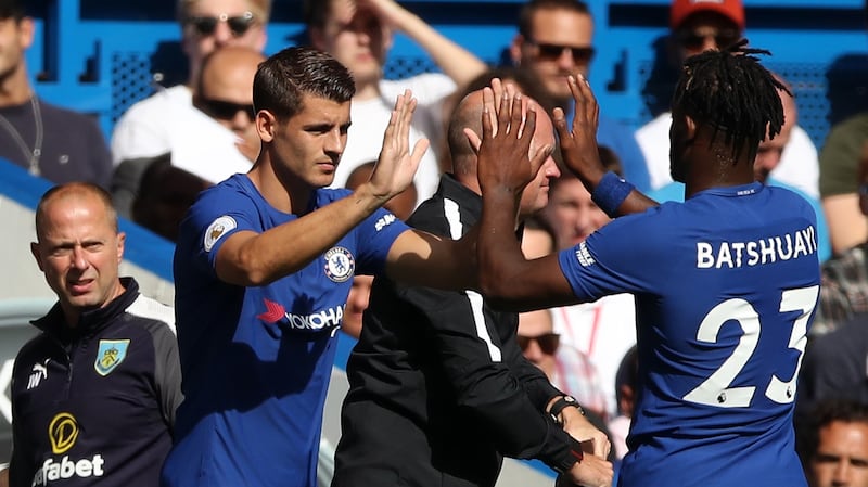 Chelsea strikers Alvaro Morata and Michy Batshuayi