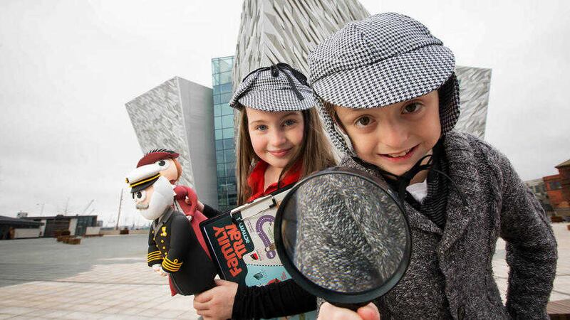 Katie Marks (8) and Stewart Finlay (9) help Titanic Belfast on its search for its newest recruit 
