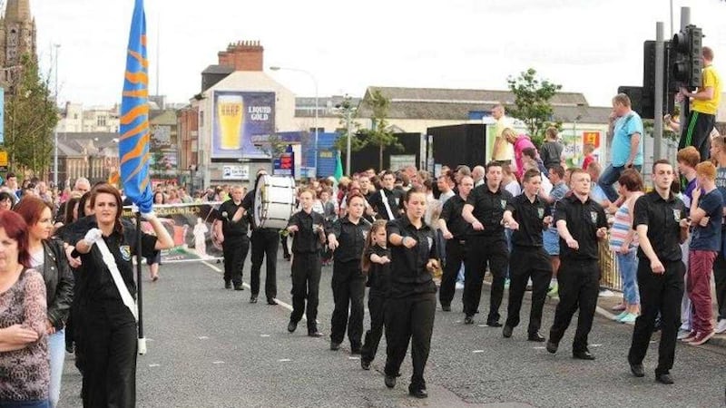 Members of the Henry Joy McCracken Flute band were among 60 young people who took part in a NI Youth Forum study 