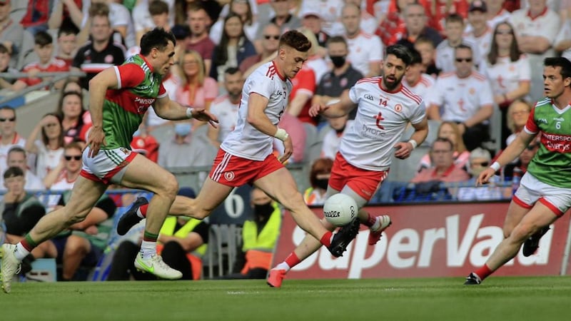 Conor Meyler is a very talented footballer who has worked exceptionally hard to become, not just a Tyrone player, but a star of the Red Hand side that won last year&rsquo;s All-Ireland. Picture: Seamus Loughran. 