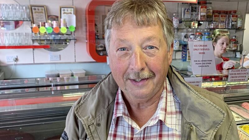 Sammy Wilson was spotted in Portrush at the weekend 