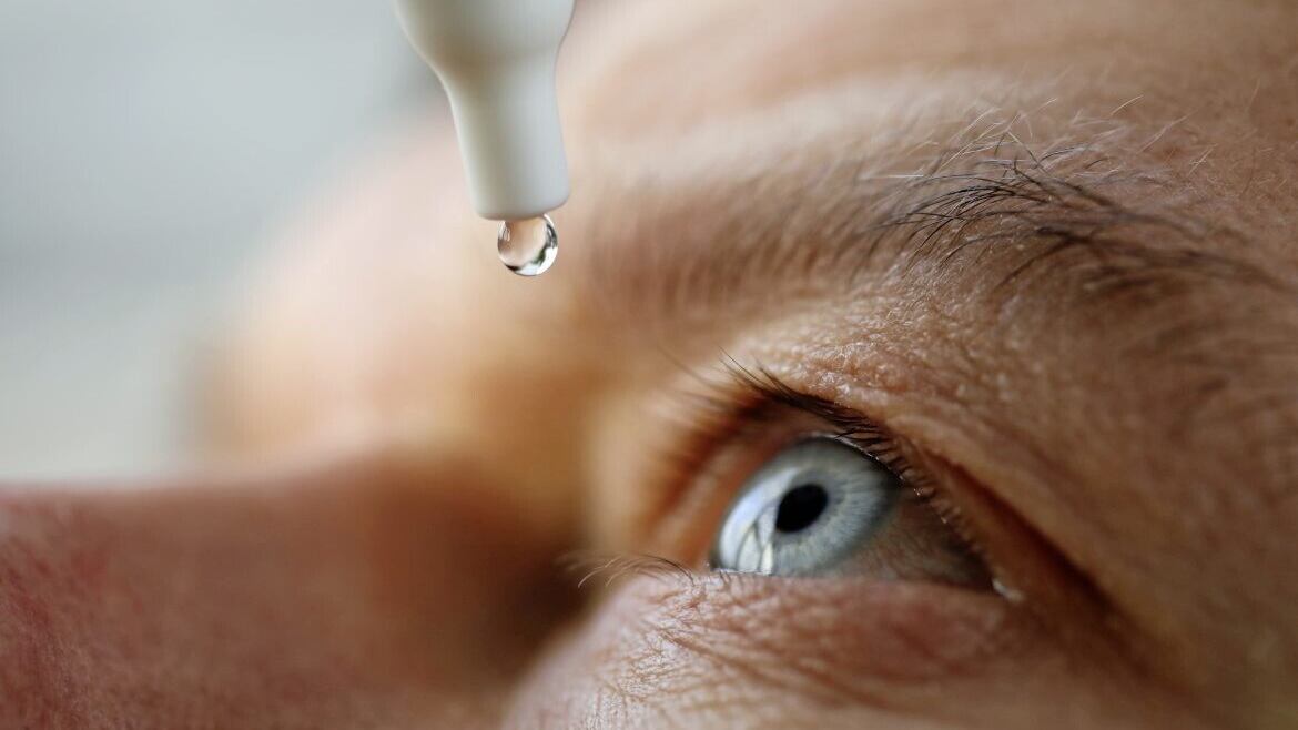Using lubricating drops can treat the symptoms of dry eye but is not a cure for the condition 