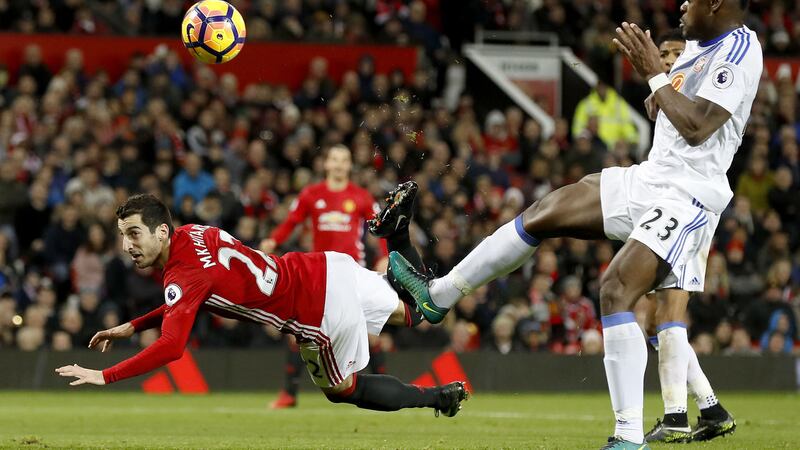 &nbsp;Mkhitaryan&nbsp;produced a goal of the season contender with his scorpion kick against Sunderland. Pictures by PA