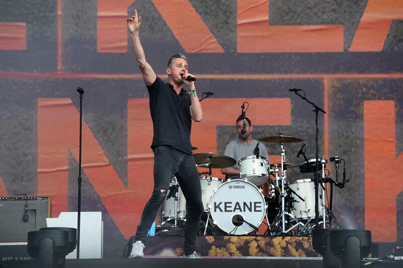 Tom Chaplin of Keane performing during the British Summer Time festival, in Hyde Park, London
