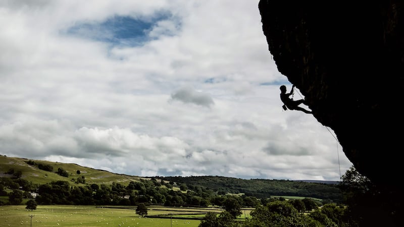 Kilnsey Crag is one of the best-known sights in the Yorkshire Dales and a magnet for rock climbers.