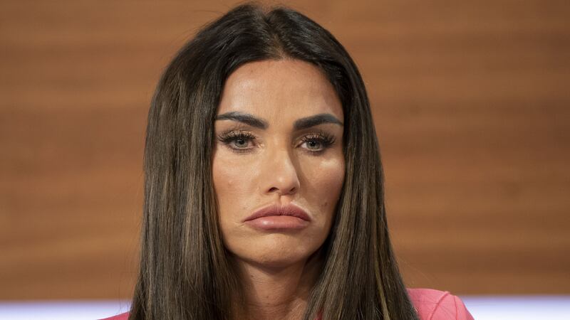 Katie Price’s latest bankruptcy court hearing was held in private after the ‘petrified’ model accused people following the case online of recording and taking screenshots of proceedings (PA)