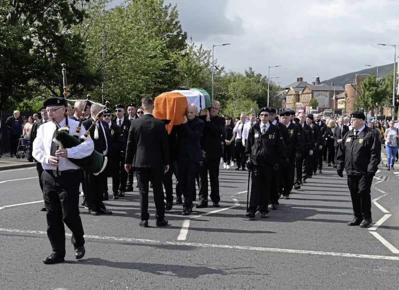 The funeral of Alex Murphy. Picture by Colm Lenaghan/Pacemaker