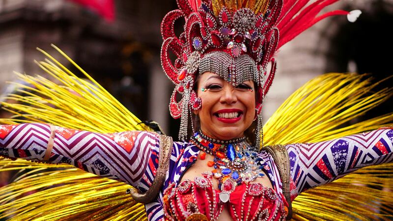 Revellers watched as entertainers from across the globe brought a colourful carnival of culture to the West End.