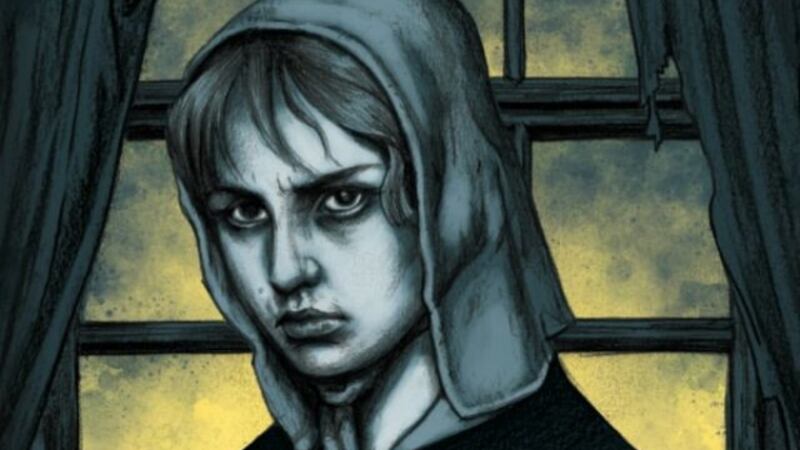 An image from the cover of The Witches of Islandmagee graphic novel, which was published in March.