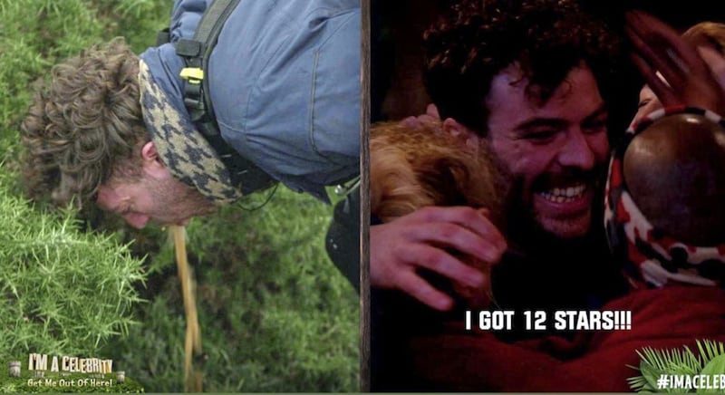 Two of Jordan North&#39;s finest moments on I&#39;m A Celebrity. Pictures from @imaceleb on Twitter 