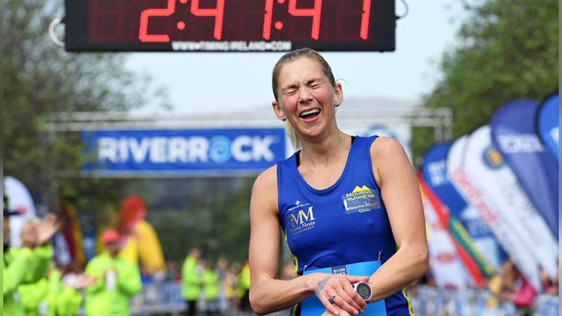 &nbsp;Laura Graham from Co Down won the women's marathon. Picture by Justin Kernoghan