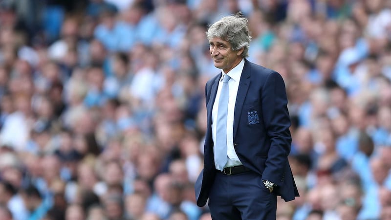 &nbsp;Departing Man City manager Manuel Pellegrini watches on as Arsenal dent his sides chances of finishing in the top four<br />Picture by PA