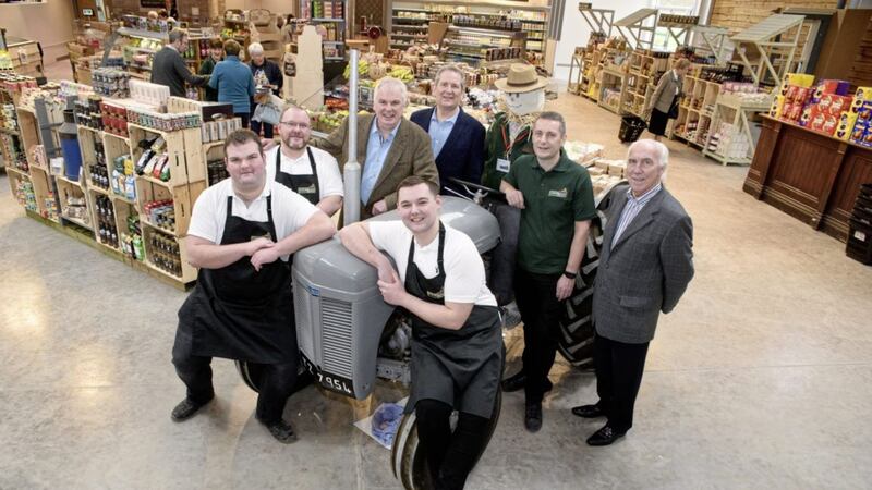 Staff and management at the new butchery department in the revamped Coleman&#39;s garden centre in Templepatrick 