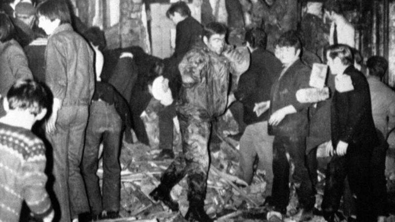 The scene at McGurk&#39;s bar where a UVF bomb in 1971 killed 15 people 