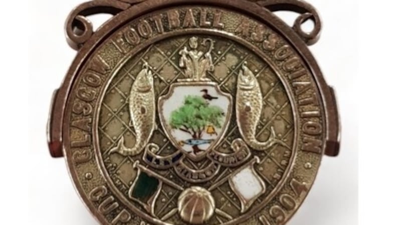 The 1904 Scottish Cup winners medal awarded to Celtic FC's James Young.