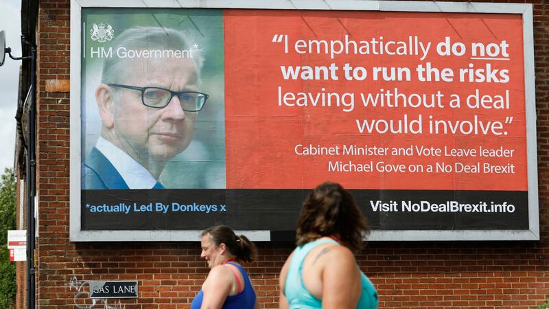 Led By Donkeys is putting up posters featuring the words of Michael Gove, Matt Hancock and others.