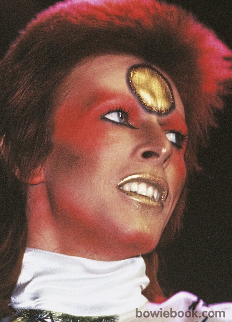 Moonage Daydream by David Bowie and Mick Rock has been reissued in a new anniversary edition by Genesis Publications. The book gives unique insight to Bowie&#39;s Ziggy Stardust period in the early 1970s. Photography copyright Mick Rock. Picture by Mick Rock. 