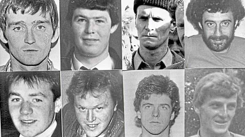 The eight IRA men shot dead by the SAS at Loughgall in 1987
