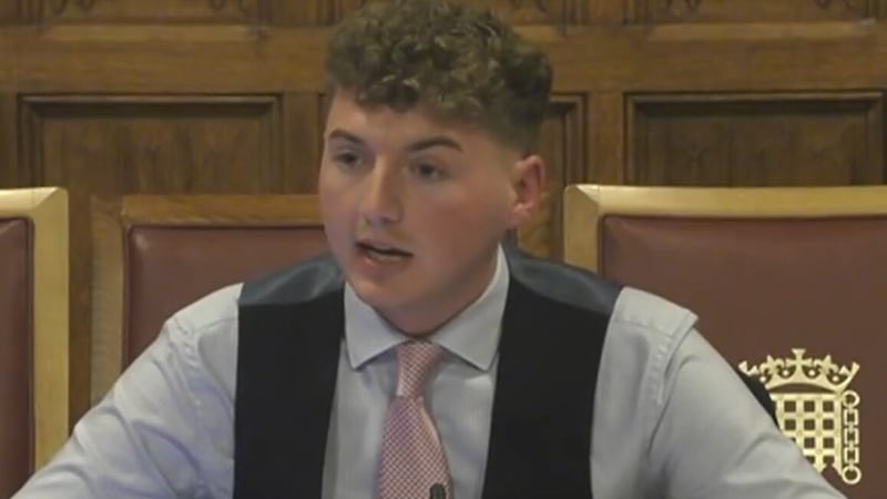 Alexander Kinnear, from the Ulster Farmers’ Union, gives evidence to peers (UK Parliament/PA)