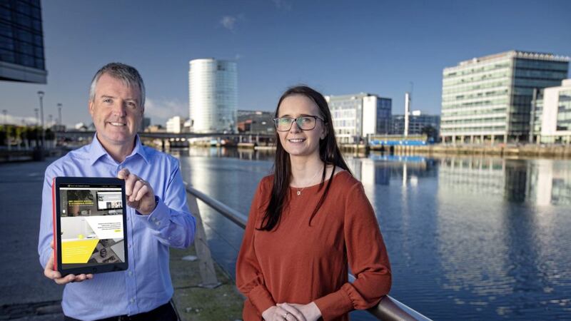 Chief executive Michael Curran and sales and marketing manager Leanne Blair from Built for Growth Digital 