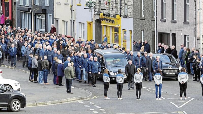 The funeral cortege of the late John Morrison winds its way through Armagh city 12 days ago. A minute&rsquo;s silence was held ahead of the Allianz Football League fixture between Armagh and Tipperary on Sunday. The issue of how best to honour the passing of all members of the &lsquo;GAA family&rsquo; &ndash; and the perceived inclusivity of that &lsquo;family&rsquo; &ndash; should be reviewed by the GAA Picture by John Merry 