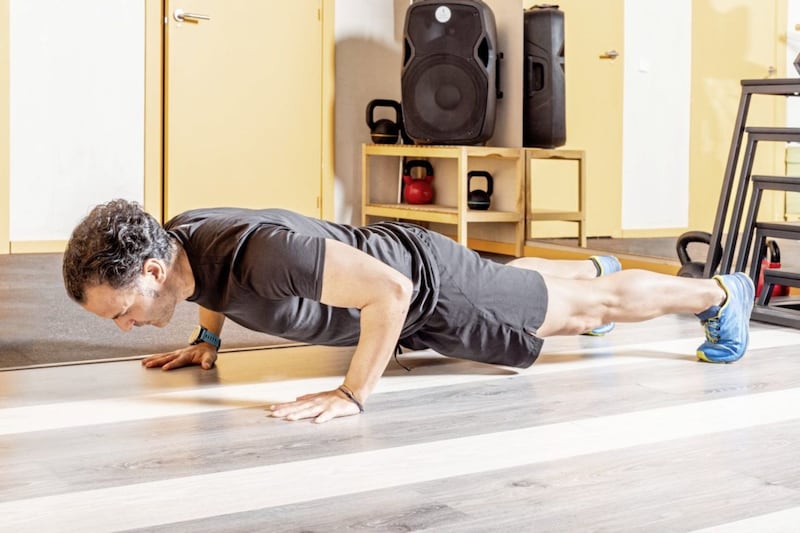 Even four or five press-ups a day help maintain upper body strength. 