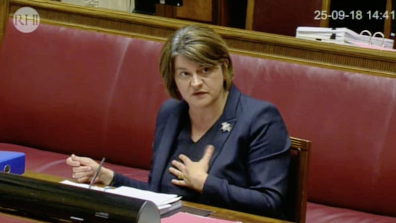 &nbsp;Arlene Foster is giving evidence to the RHI inquiry today