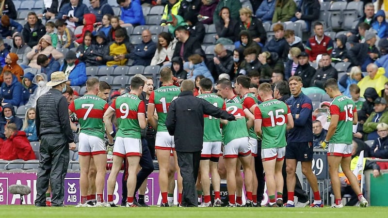 Mayo recovered from trailing by six points at half-time to dethrone seven in-a-row chasing Dublin at Croke Park on Saturday. Pic Philip Walsh 