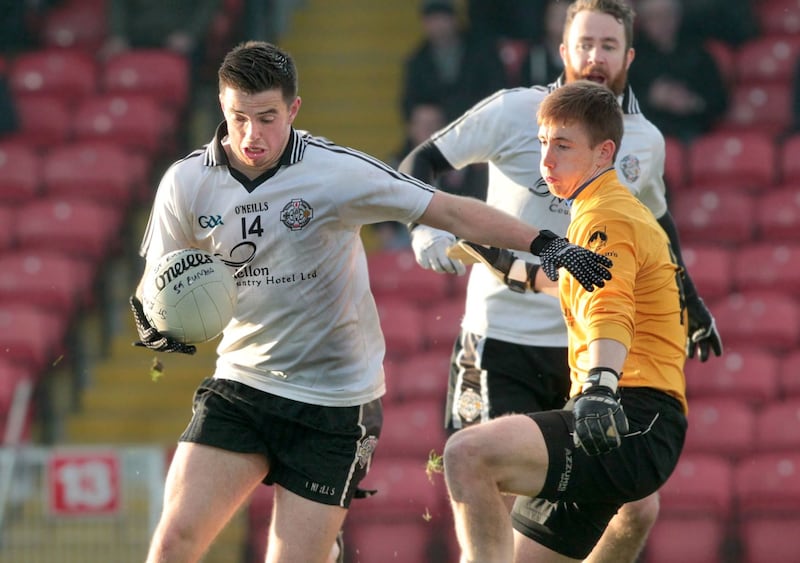 Ronan O'Neill turns on the style for Omagh in the Ulster Club Championship                    Picture: Margaret McLaughlin&nbsp;
