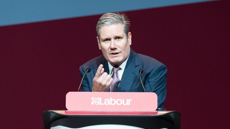 Labour Party leader Sir Keir Starmer addresses the Labour Party Women’s Conference (PA)