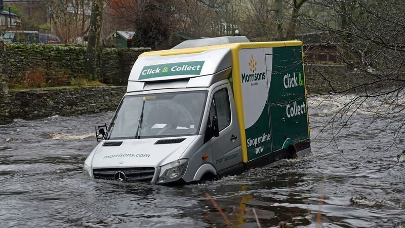 A local at the scene in Westgate, County Durham, believed sat-nav could have directed the Morrisons delivery driver to attempt the crossing at a ford.