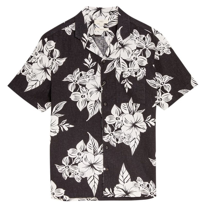 Marks and Spencer Collection Linen Hawaiian Shirt, &pound;25