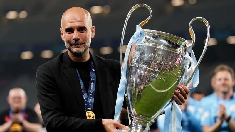 Pep Guardiola guided Manchester City to European glory last year