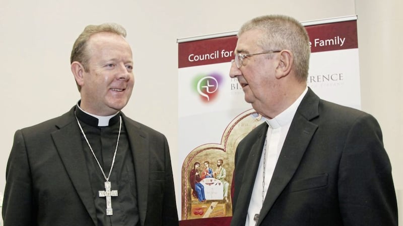 Archbishops of Armagh and Dublin Eamon Martin and Diarmuid Martin preparing for the World Meeting of Families. Picture by John McElroy 