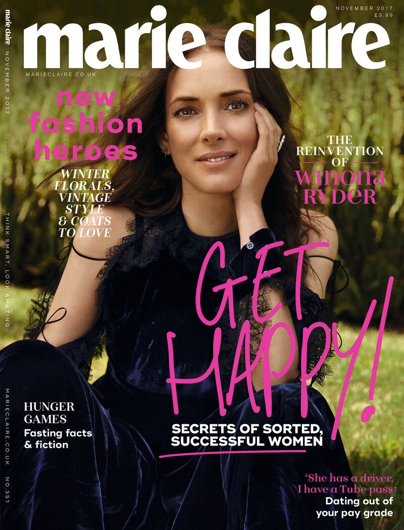 Marie Claire is out on Thursday.