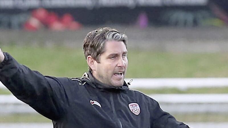 Derry City manager Ruaidhri Higgins revealed he had to have some harsh words with his players at half-time of their Europa Conference League first round, first leg tie with HB Torshavn 