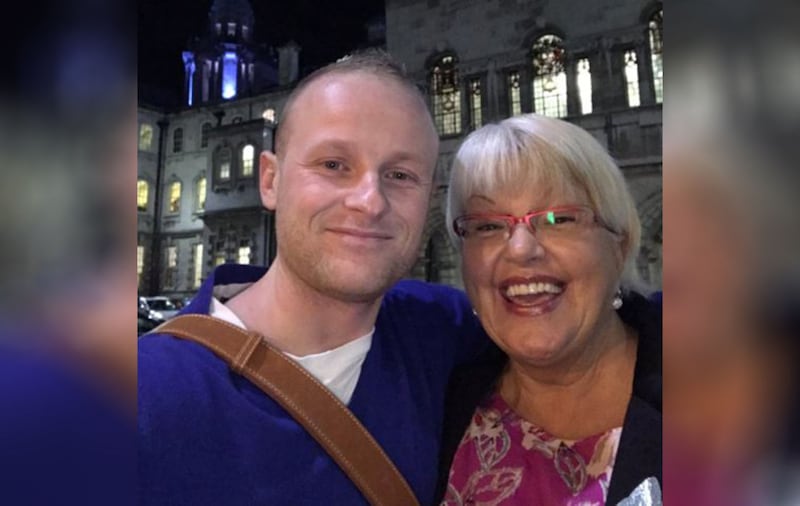 Loyalist blogger Jamie Bryson with Independent unionist councillor Ruth Patterson&nbsp;