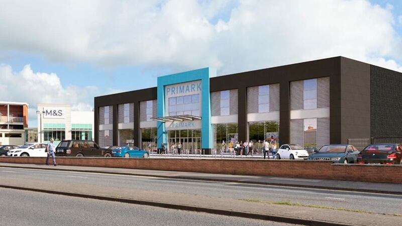 Artist's impression of the new Primark anchor unit at Fairhill.
