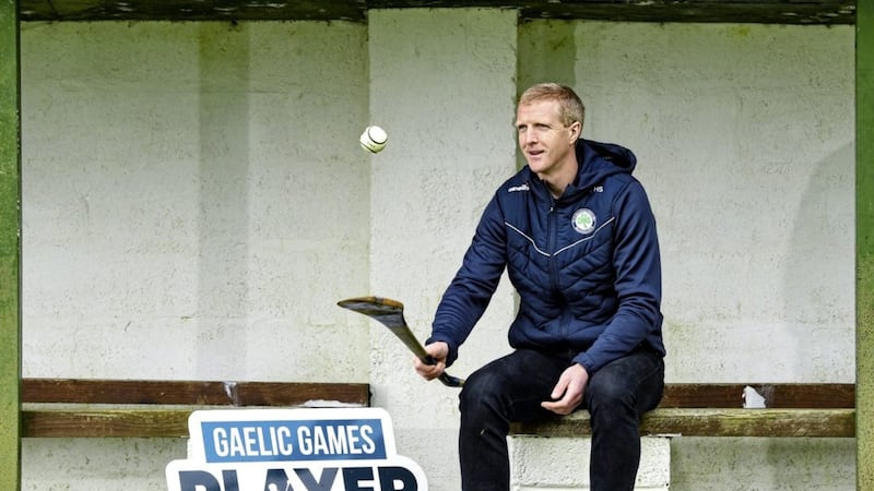 Henry Shefflin of Kilkenny and Ballyhale Shamrocks launching the new Gaelic Games Player Pathway, a united approach to coaching and player development by the GAA, LGFA and Camogie Association which puts club at the core.<br /> Photo by Matt Browne/Sportsfile