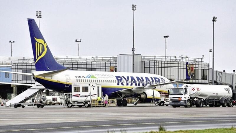 Ryanair has reported a 21 per cent fall in profits to &euro;243 million (&pound;219m) 