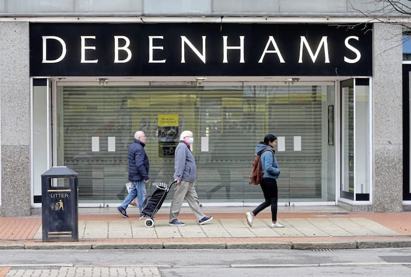 Debenhams, one of the largest retail stores in Belfast, will soon disappear. Picture by Mal McCann. 