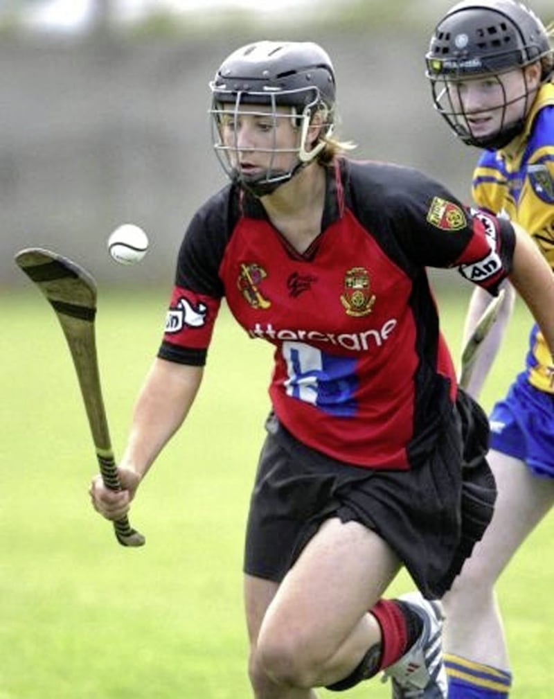 Down camogie half-forward Catherine McGourty in action against Roscommon back in 2012. Picture by Pat O&#39;Hare 