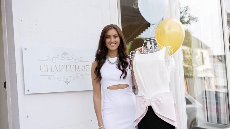 Nicole Hollinger at her new Chapter 35 fashion boutique in Holywood 