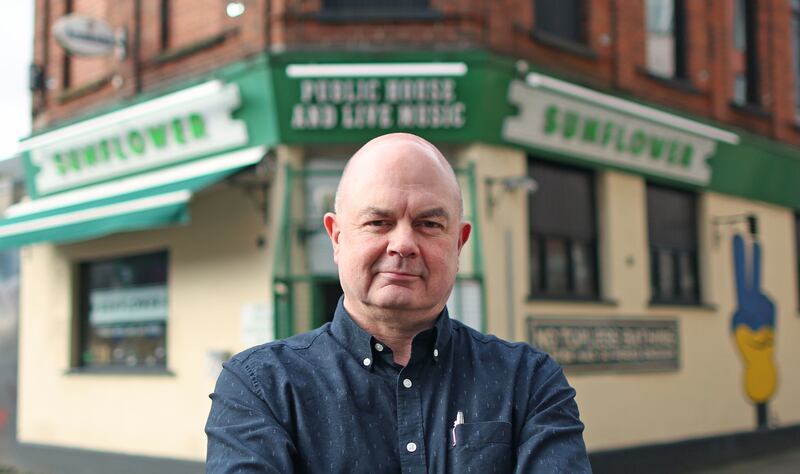 Owner of the iconic  Sunflower Bar in Belfast , speaks to The Irish News on leaving Belfast.
PICTURE: COLM LENAGHAN