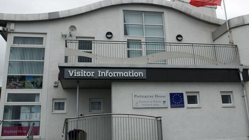The merchant navy flag flying from the visitor information centre in Ballycastle. Picture by Ann McManus