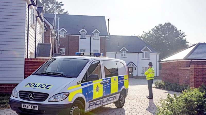 Police at the home of Charlie Rowley in Muggleton Road in Amesbury, Wiltshire, who, along with his partner Dawn Sturgess was exposed to the deadly nerve agent Novichok lin 2018. Picture by Steve Parsons, Press Association