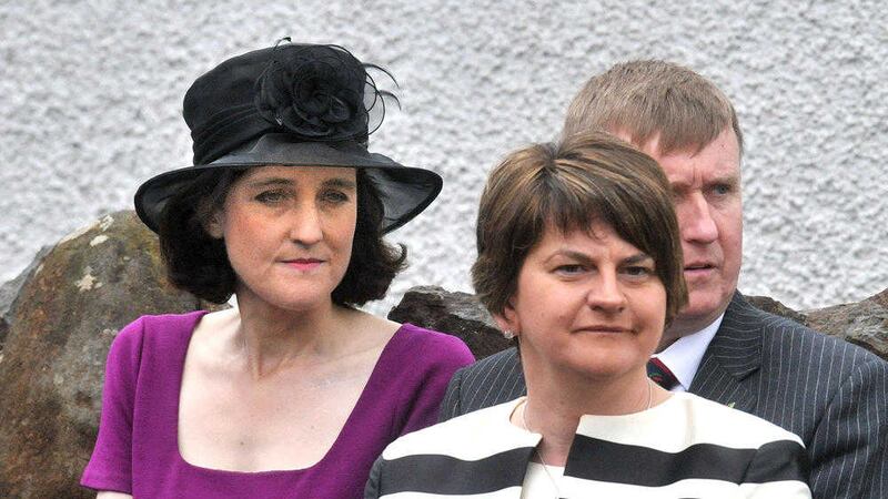Secretary of state Theresa Villiers with first minister Arlene Foster. Among the initiatives to address ongoing legacy issues is a new independent unit to investigate unsolved murders
