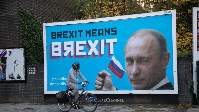 Activists posing as a ‘collective of Russian GRU agents’ placed a series of adverts, and urged a ‘Muller-style’ investigation into the EU referendum.