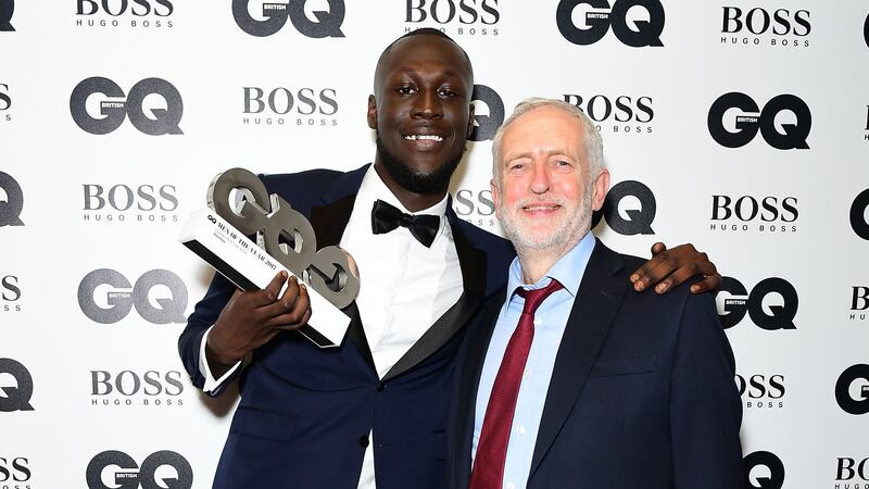 Stormzy was presented with his award by Labour leader Jeremy Corbyn and did not hesitate to take aim at Prime Minister Theresa May.